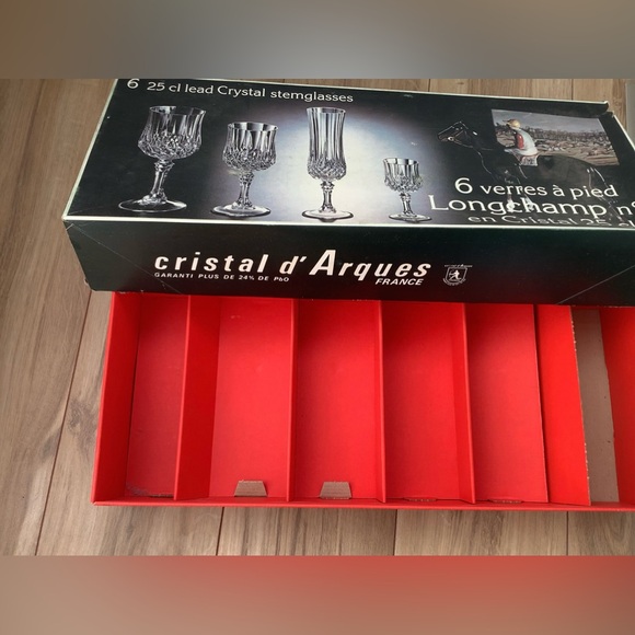 EUC x10 vintage lead crystal wine glasses - Picture 12 of 15